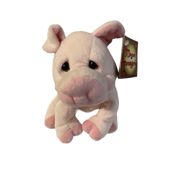 Russ Magic Menagerie Pink Pig Plush Toy Stuffed Animal Stuffie NWT - Picture 2 of 16